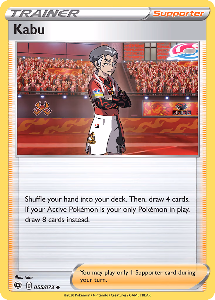 Kabu Pokemon card (055/073, Champion's Path)