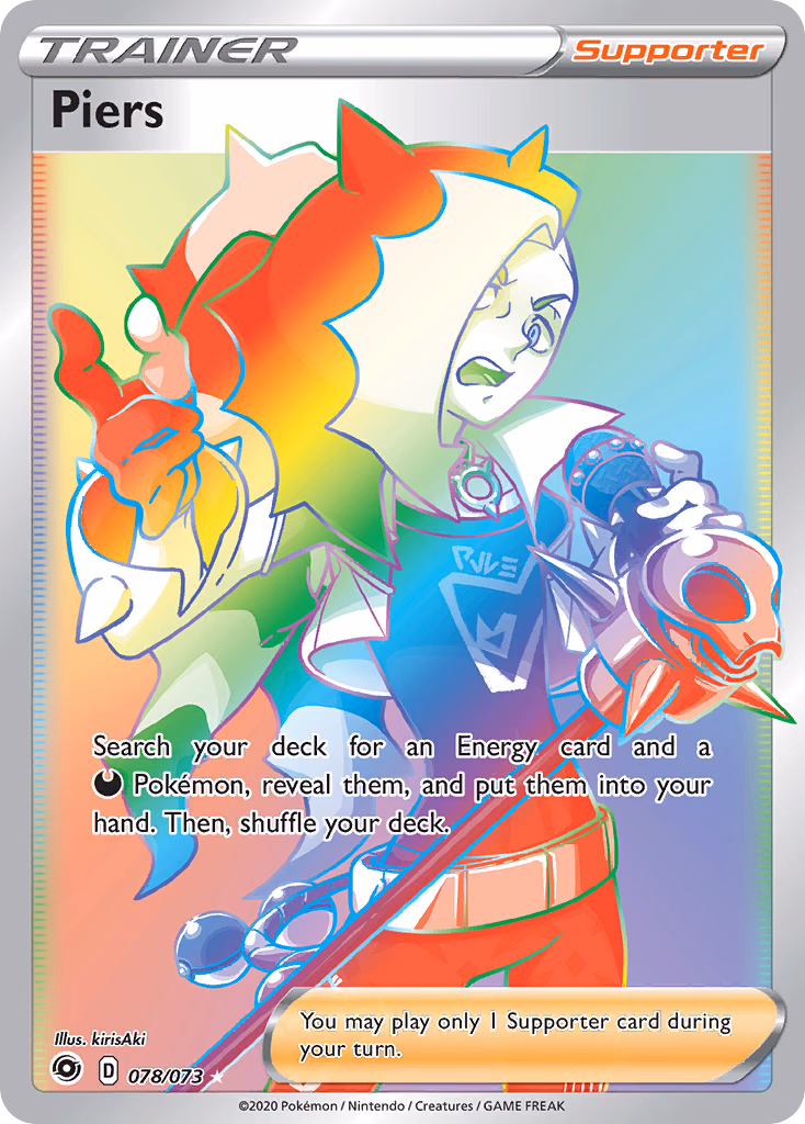 Piers Pokemon card (078/073, Champion's Path)