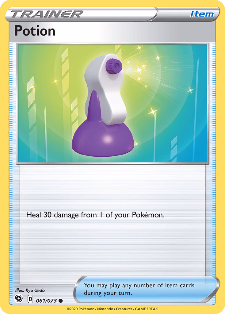 Potion Pokemon card (061/073, Champion's Path)
