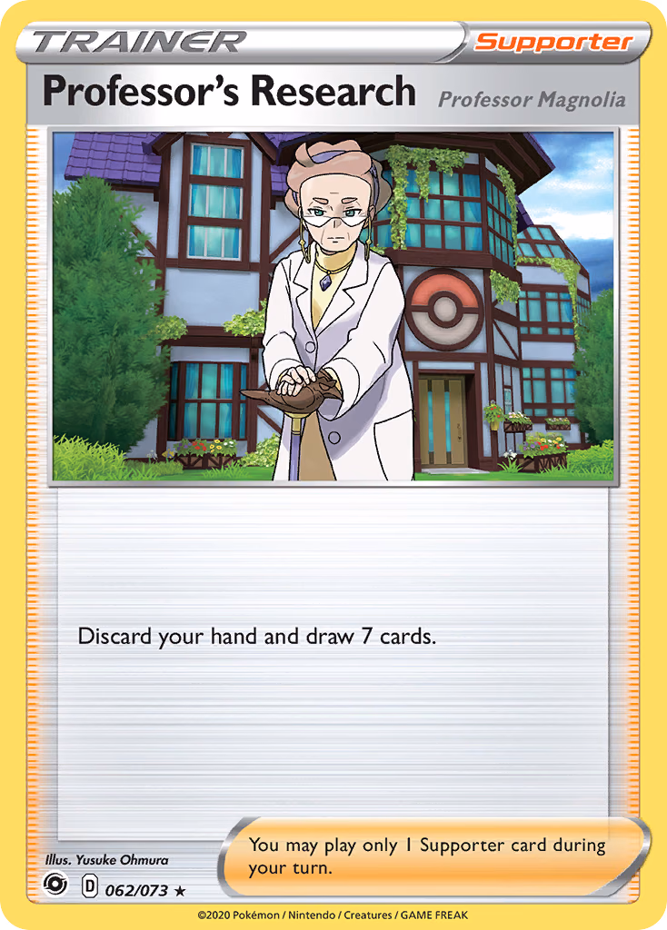 Professor's Research (Professor Magnolia) Pokemon card (062/073, Champion's Path)