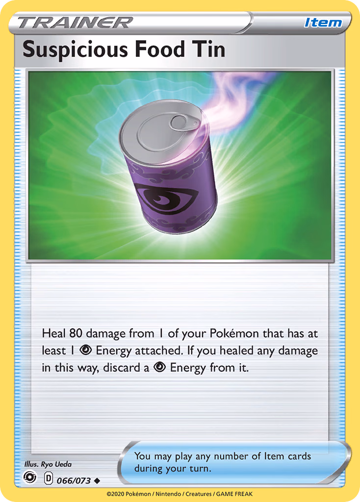 Suspicious Food Tin Pokemon card (066/073, Champion's Path)