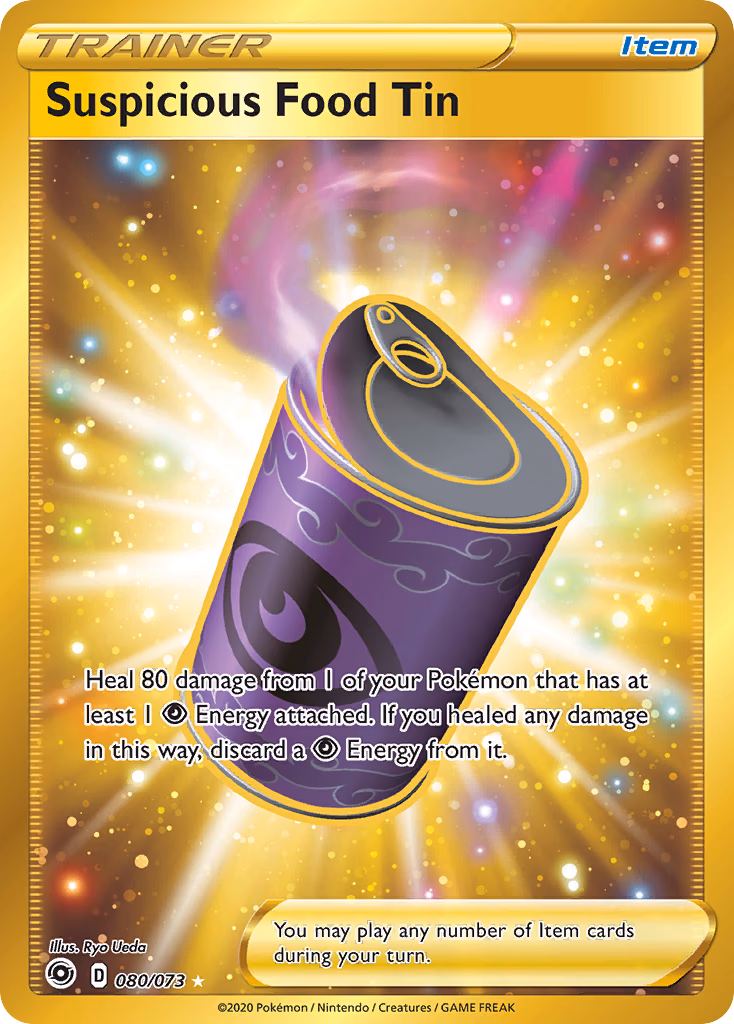 Suspicious Food Tin Pokemon card (080/073, Champion's Path)
