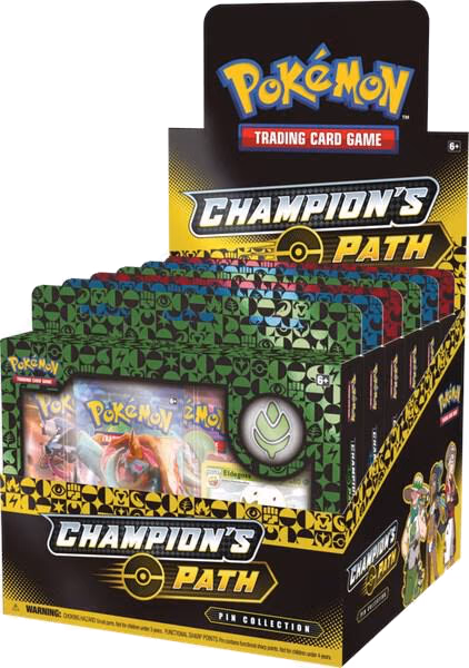 Pokemon Champion's Path Pin Collection Display: Turffield, Hulbury, & Motostoke Gyms