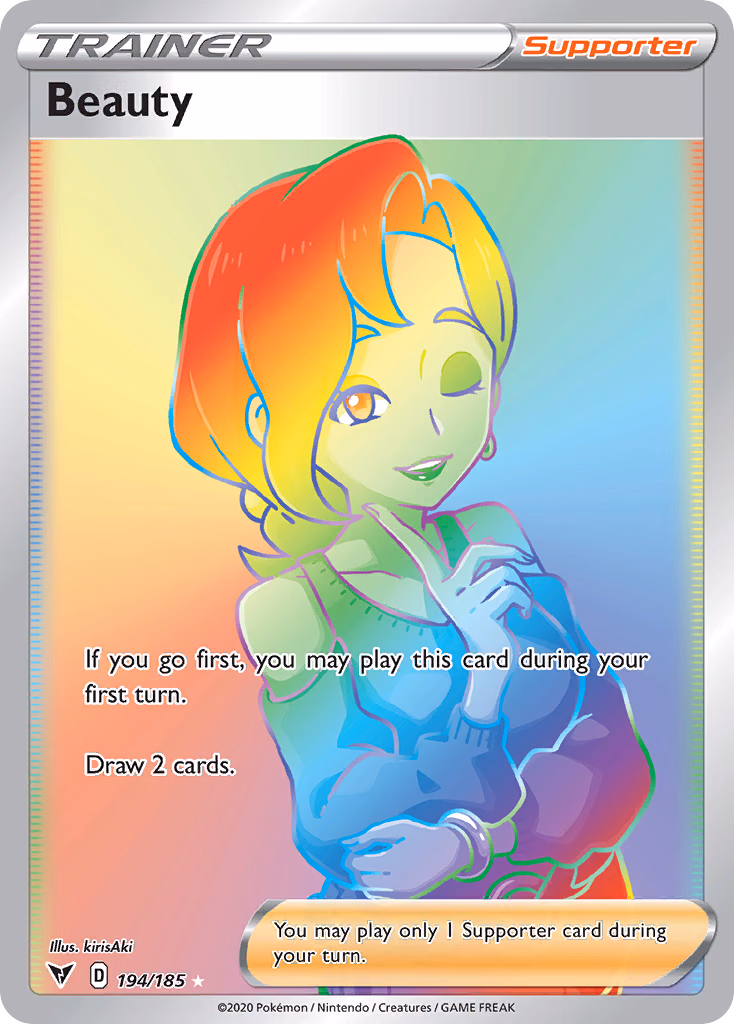 Beauty Pokemon card (194/185, Vivid Voltage)