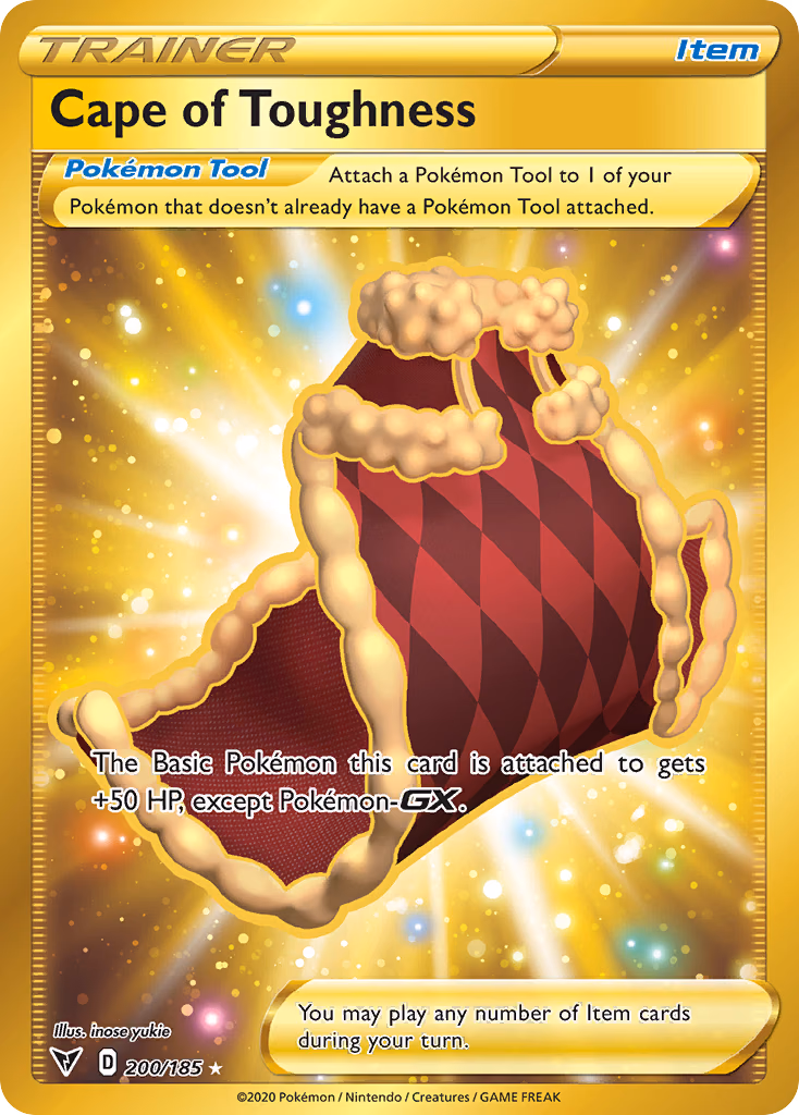 Cape of Toughness Pokemon card (200/185, Vivid Voltage)