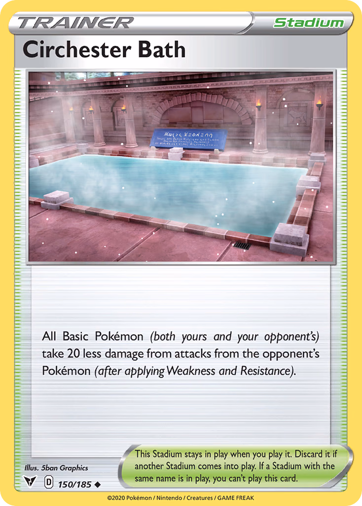 Circhester Bath Pokemon card (150/185, Vivid Voltage)