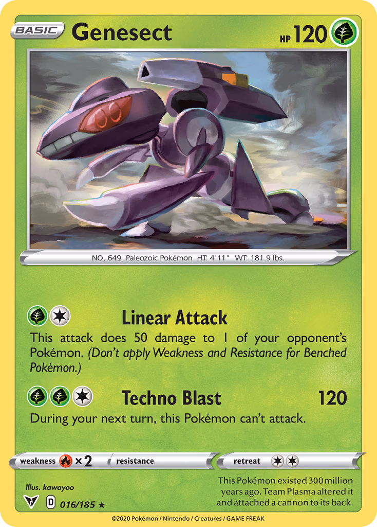 Genesect Pokemon card (016/185, Vivid Voltage)
