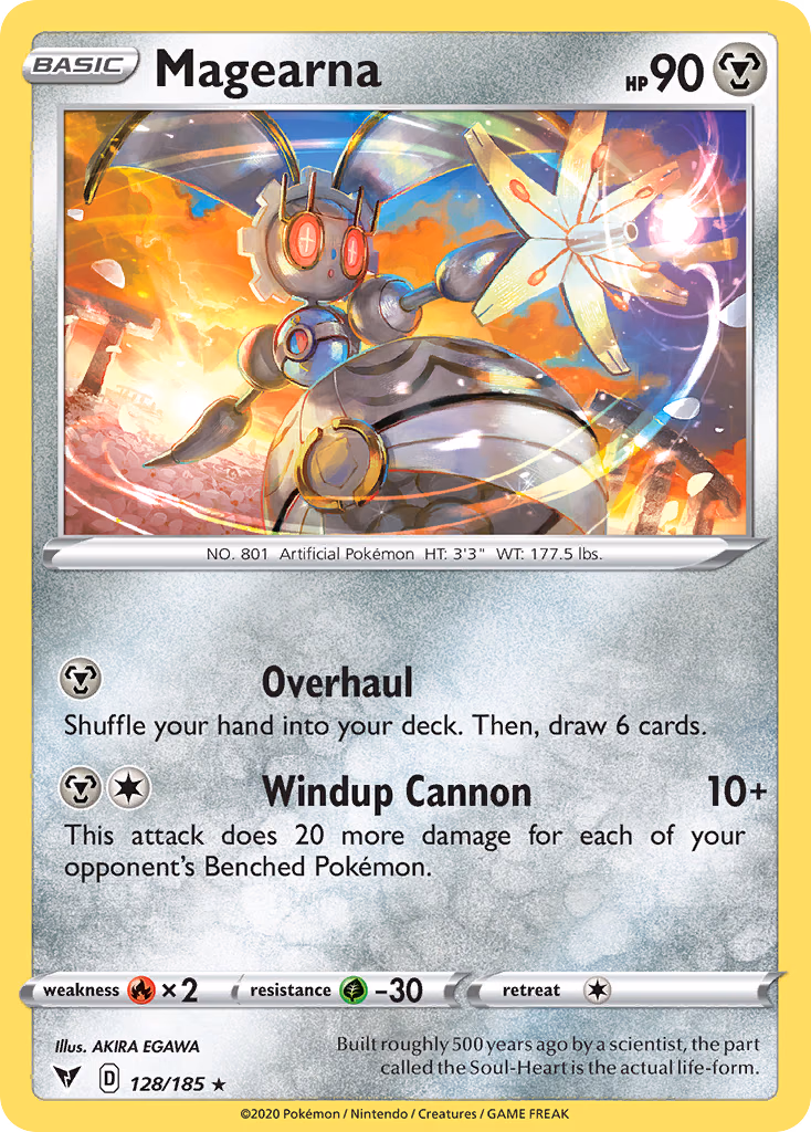 Magearna Pokemon card (128/185, Vivid Voltage)