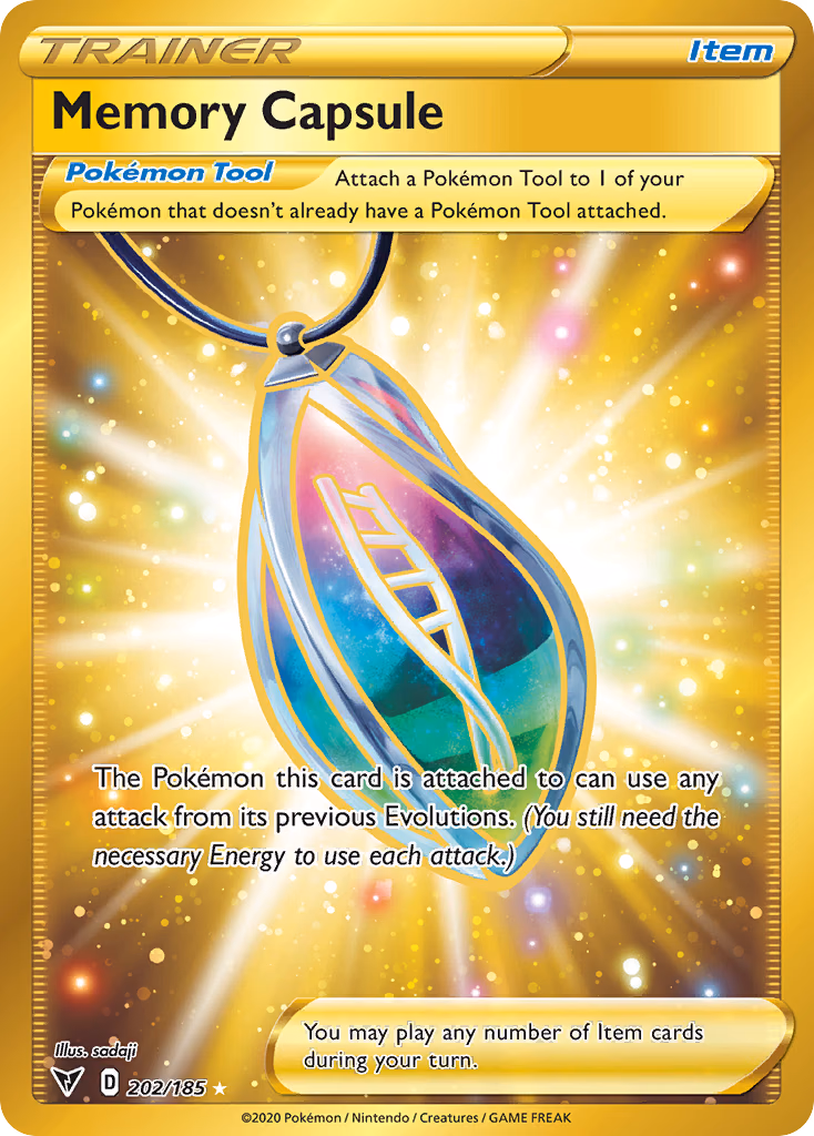 Memory Capsule Pokemon card (202/185, Vivid Voltage)