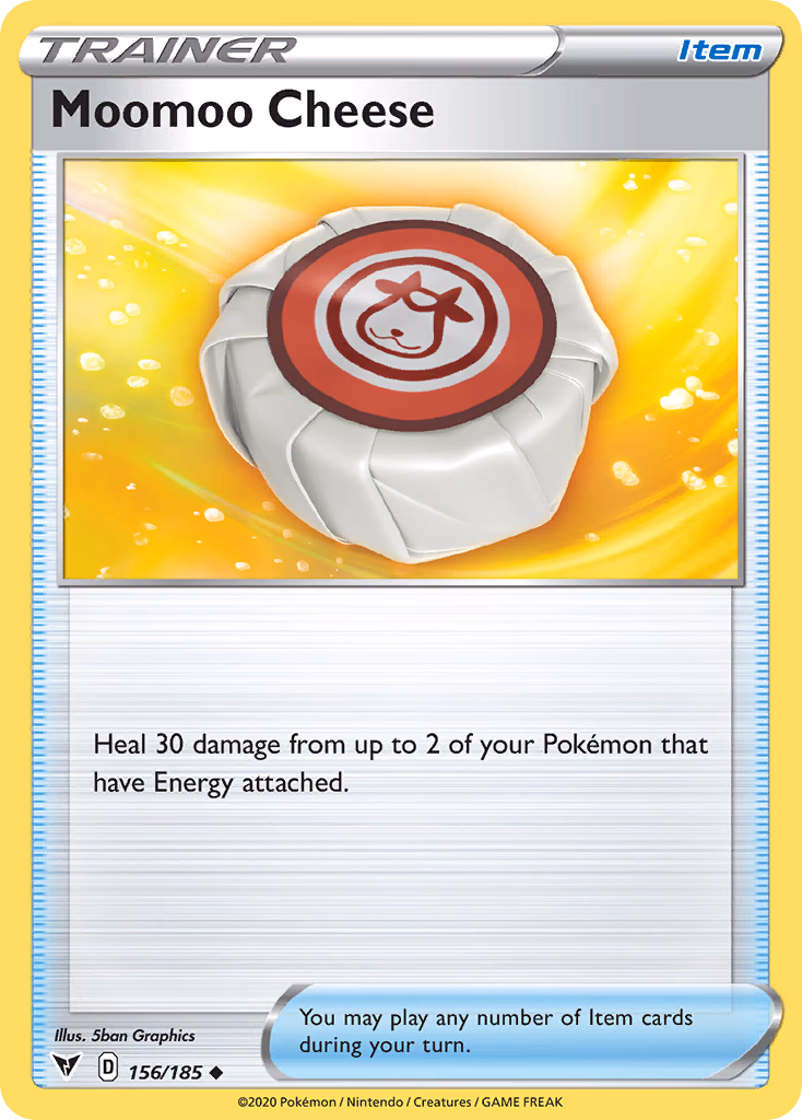 Moomoo Cheese Pokemon card (156/185, Vivid Voltage)