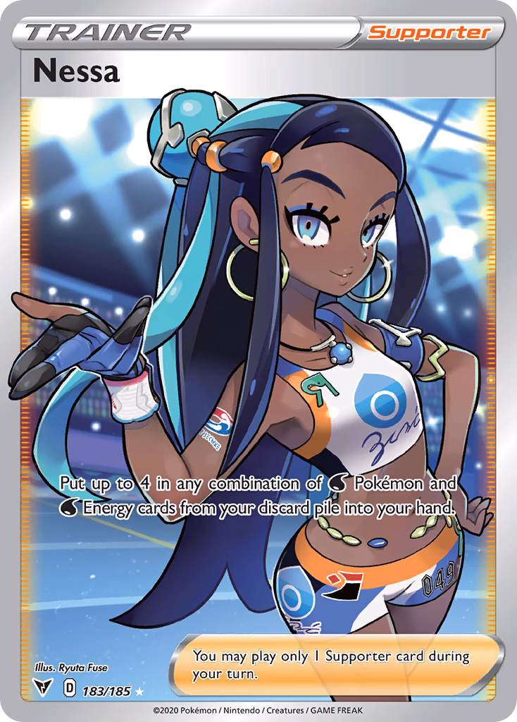 Nessa Pokemon card (183/185, Vivid Voltage)