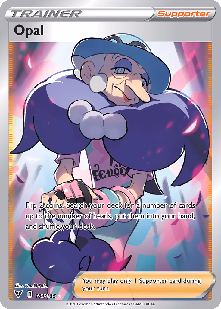 Opal Pokemon card (184/185, Vivid Voltage)