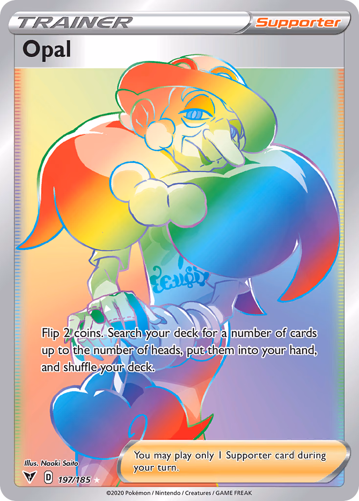 Opal Pokemon card (197/185, Vivid Voltage)