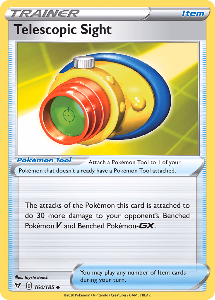 Telescopic Sight Pokemon card (160/185, Vivid Voltage)