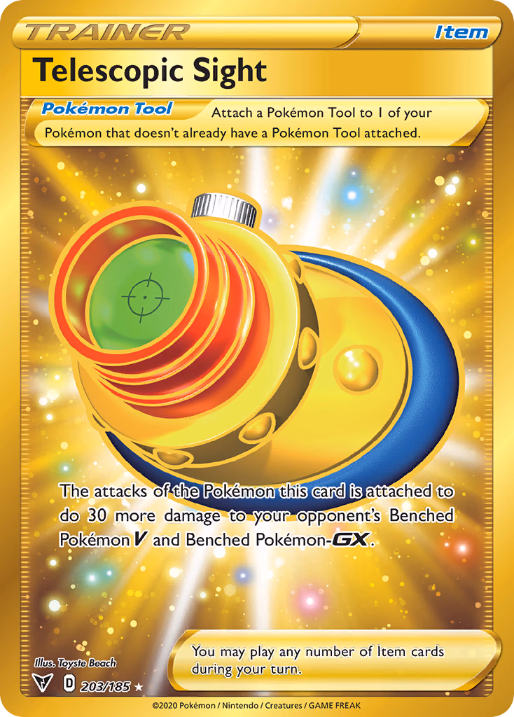 Telescopic Sight Pokemon card (203/185, Vivid Voltage)