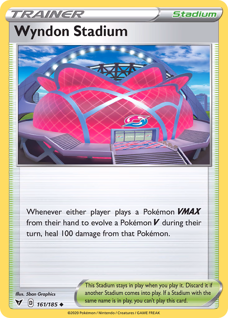 Wyndon Stadium Pokemon card (161/185, Vivid Voltage)