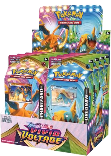 Pokemon Vivid Voltage Theme Deck Display