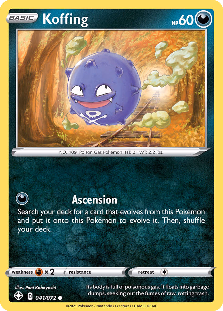 Koffing Pokemon card (041/072, Shining Fates)