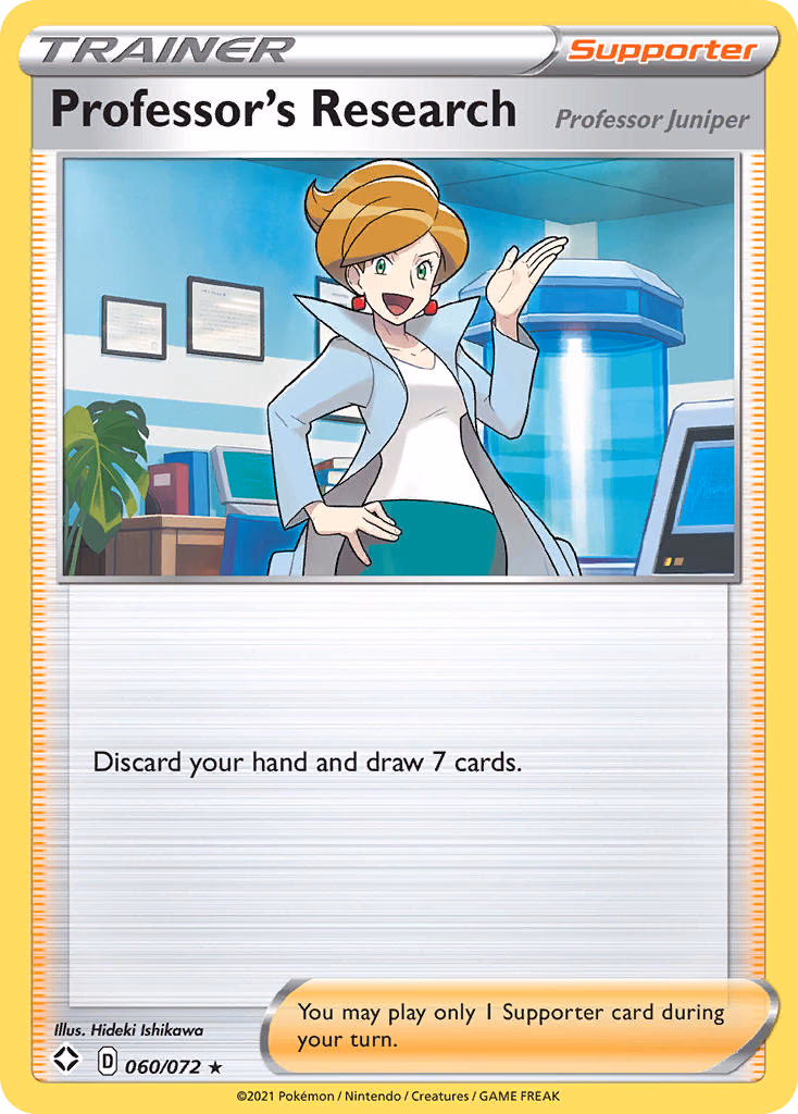 Professor's Research Pokemon card (060/072, Shining Fates)