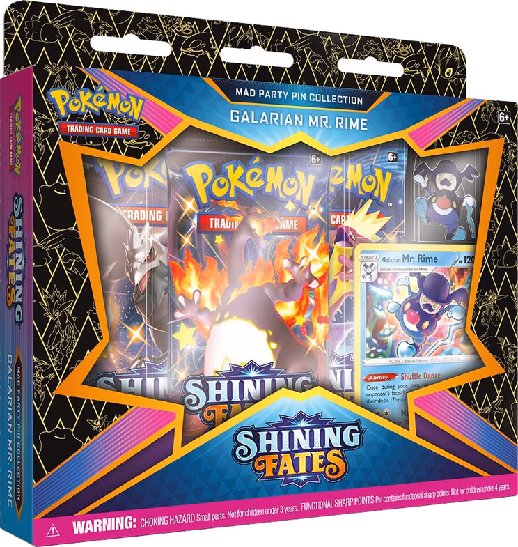 Pokemon Shining Fates Mad Party Pin Collection [Galarian Mr. Rime]
