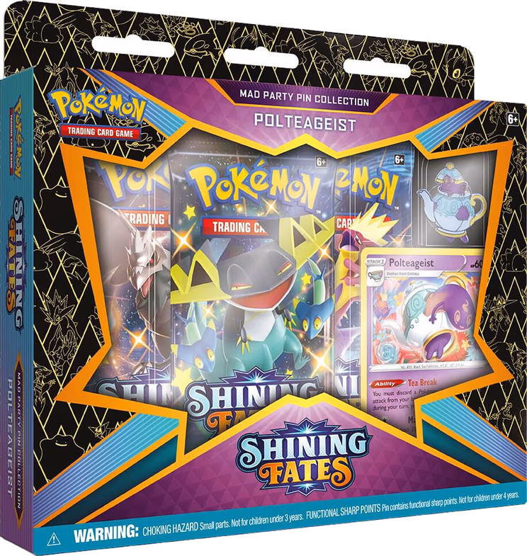 Pokemon Shining Fates Mad Party Pin Collection [Polteageist]