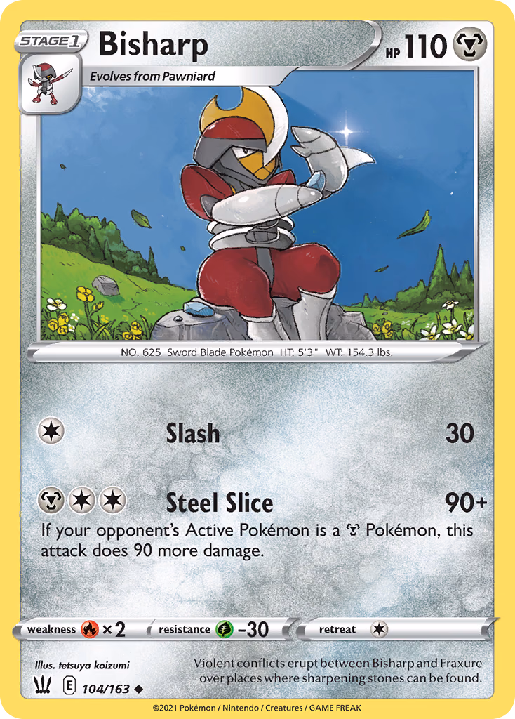 Bisharp Pokemon card (104/163, Battle Styles)