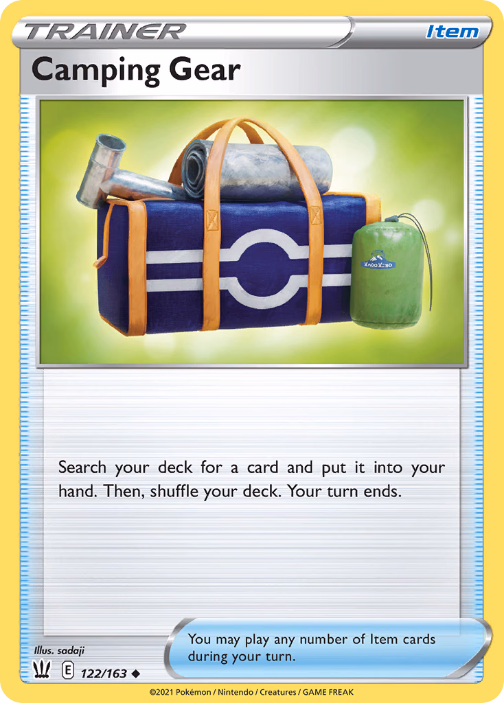 Camping Gear Pokemon card (122/163, Battle Styles)