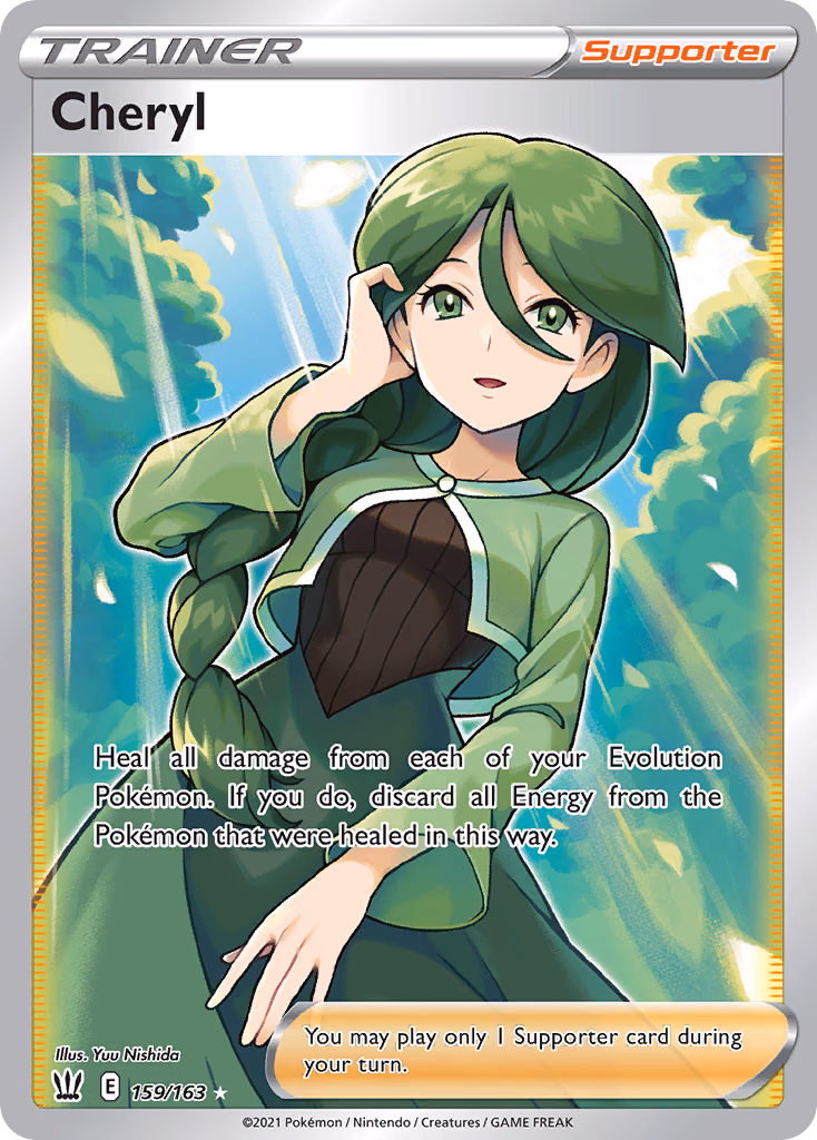 Cheryl Pokemon card (159/163, Battle Styles)
