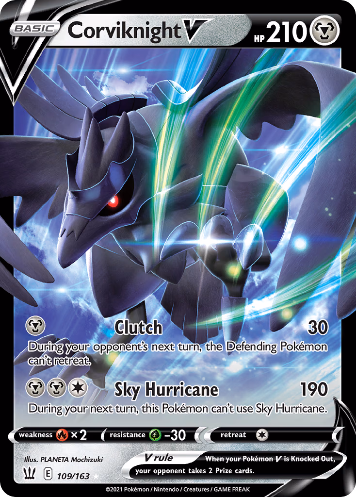 Corviknight V Pokemon card (109/163, Battle Styles)