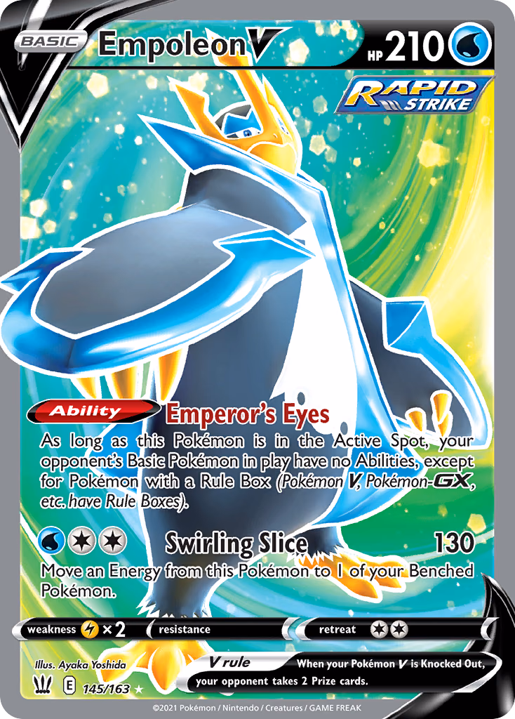 Empoleon V Pokemon card (145/163, Battle Styles)