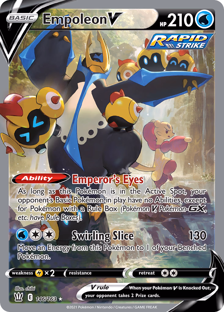 Empoleon V Pokemon card (146/163, Battle Styles)