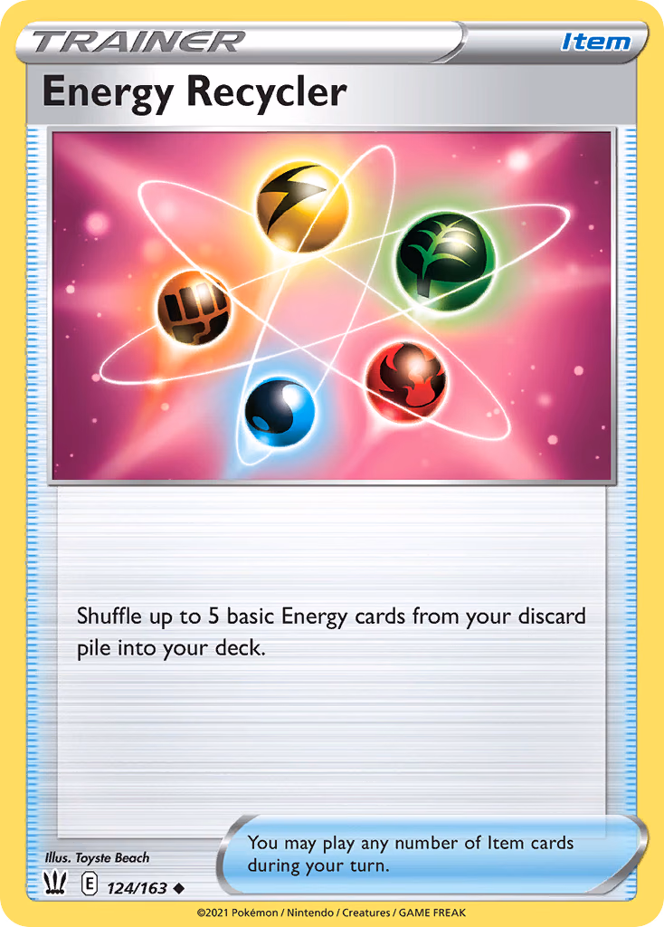 Energy Recycler Pokemon card (124/163, Battle Styles)