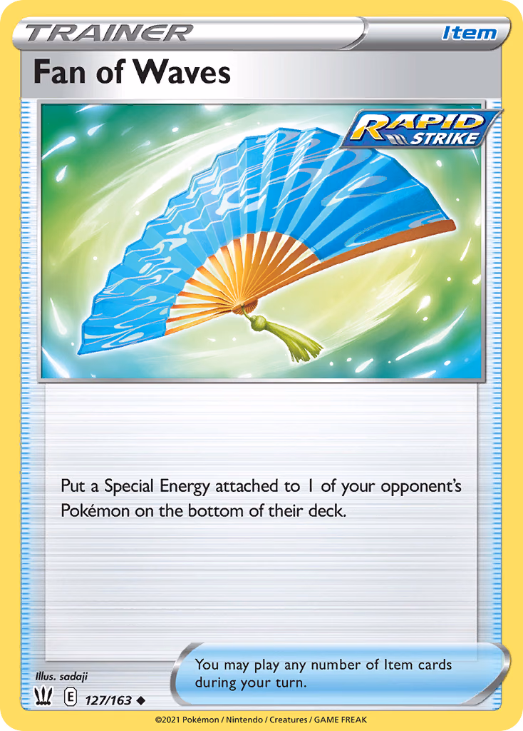 Fan of Waves Pokemon card (127/163, Battle Styles)