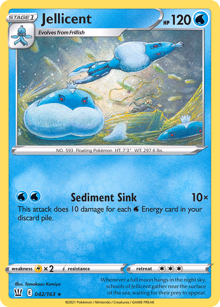Jellicent Pokemon card (042/163, Battle Styles)