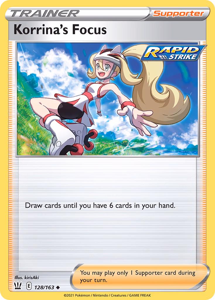 Korrina's Focus Pokemon card (128/163, Battle Styles)