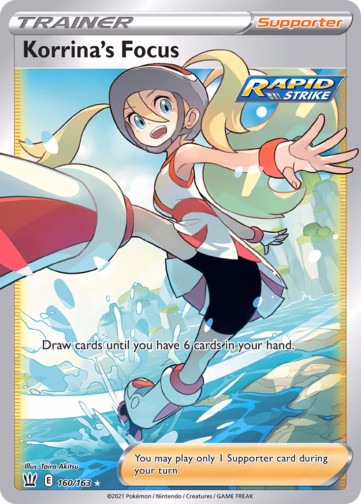 Korrina's Focus Pokemon card (160/163, Battle Styles)