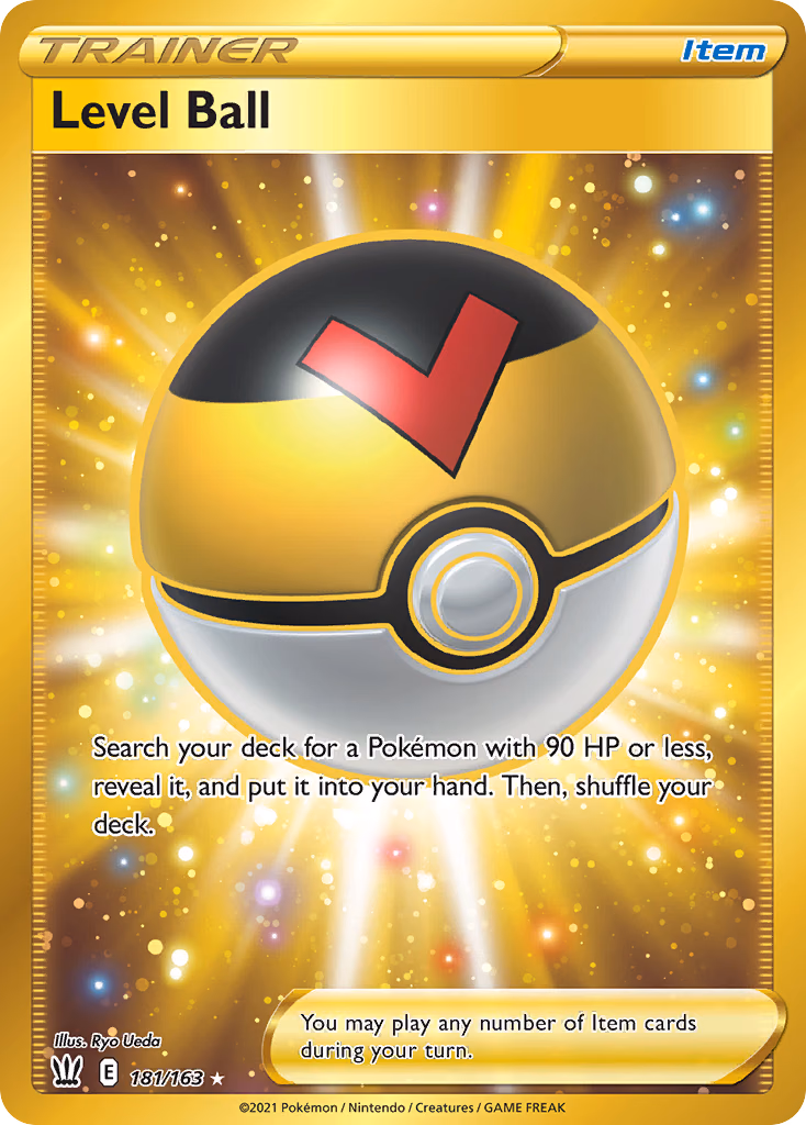 Level Ball Pokemon card (181/163, Battle Styles)