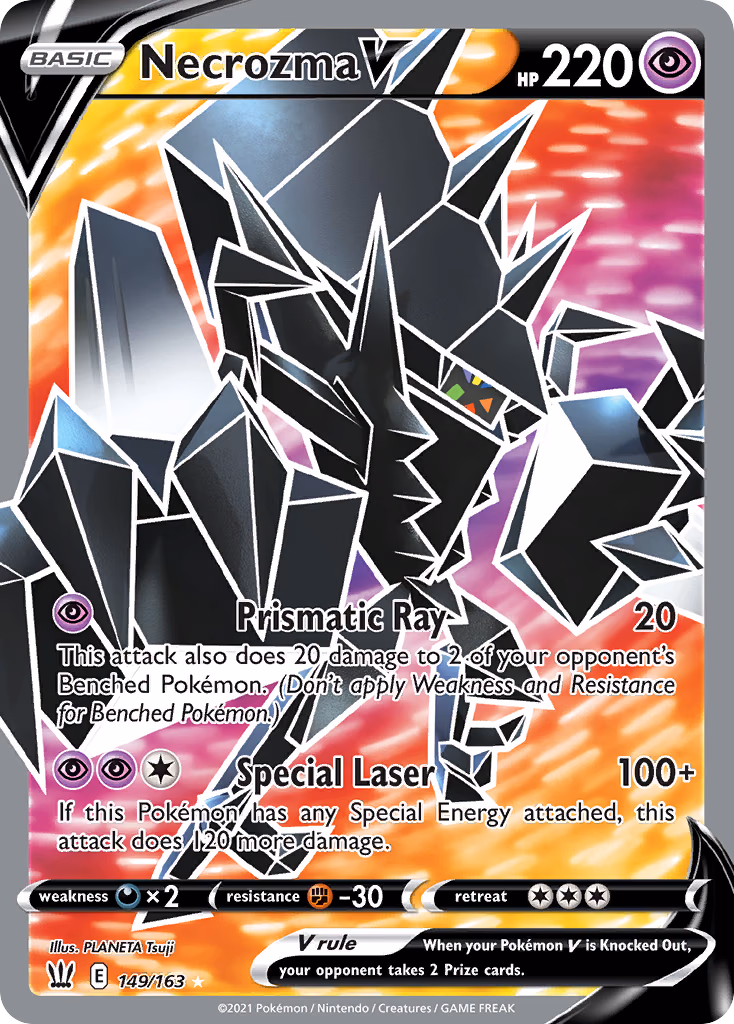 Necrozma V Pokemon card (149/163, Battle Styles)