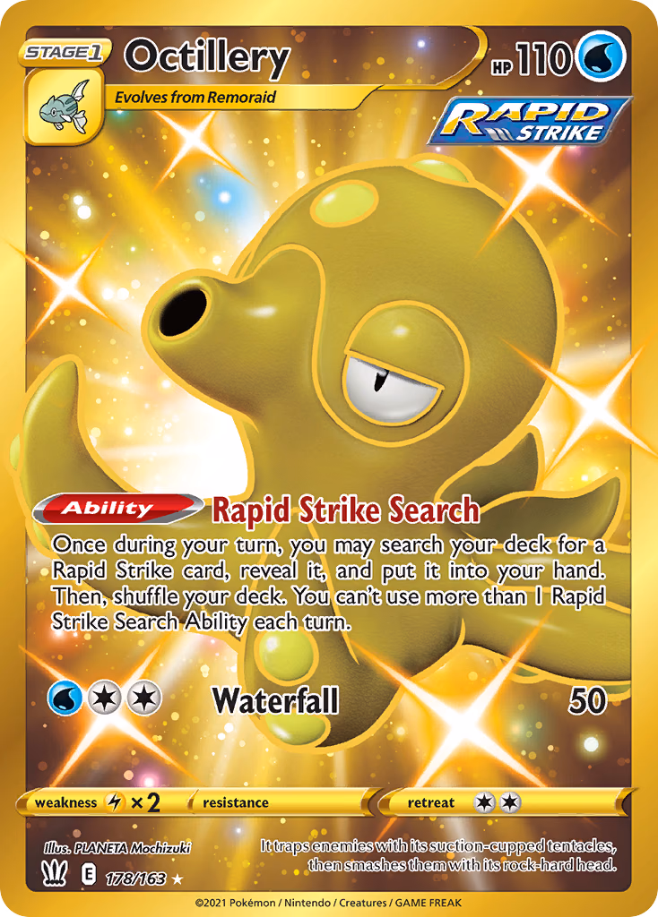 Octillery Pokemon card (178/163, Battle Styles)