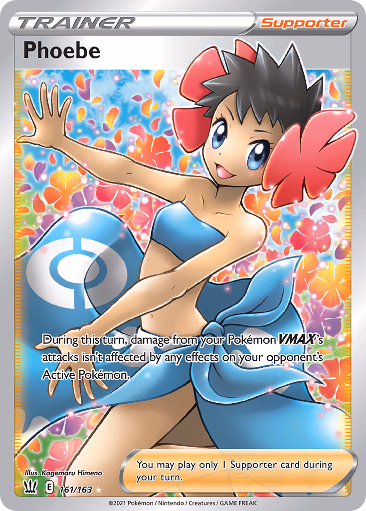 Phoebe Pokemon card (161/163, Battle Styles)