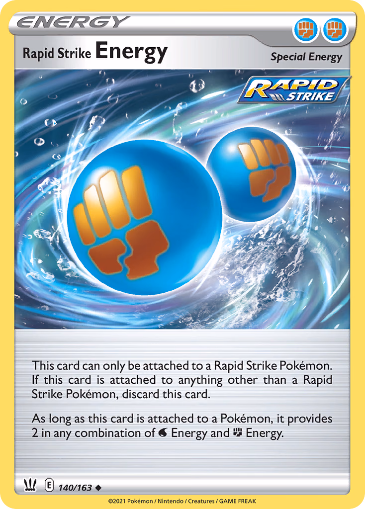 Rapid Strike Energy Pokemon card (140/163, Battle Styles)
