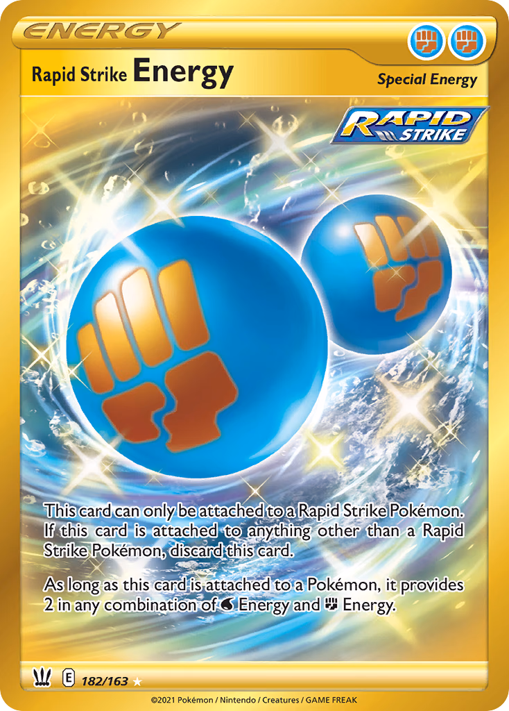 Rapid Strike Energy Pokemon card (182/163, Battle Styles)