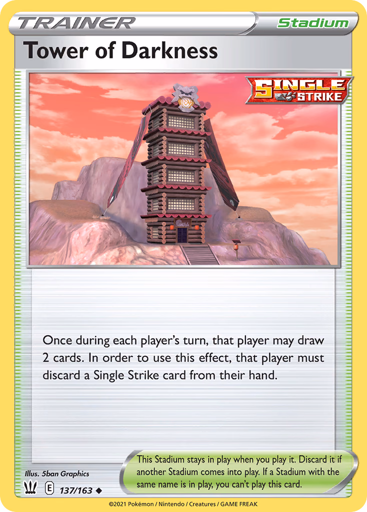 Tower of Darkness Pokemon card (137/163, Battle Styles)