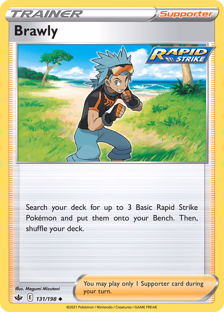 Brawly Pokemon card (131/198, Chilling Reign)