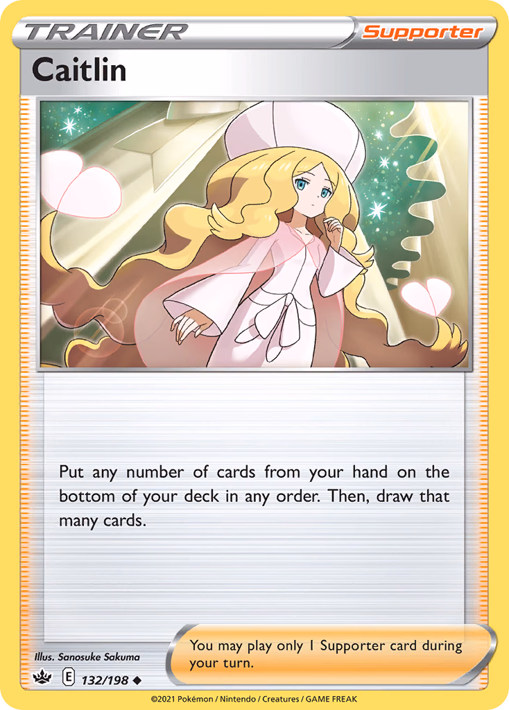 Caitlin Pokemon card (132/198, Chilling Reign)