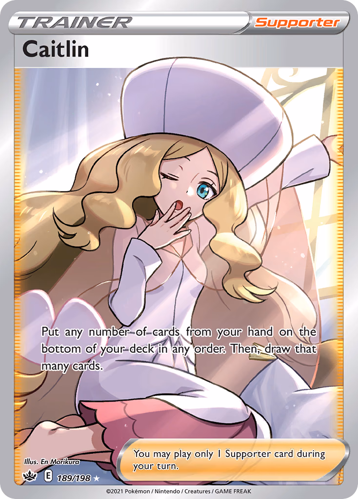 Caitlin Pokemon card (189/198, Chilling Reign)