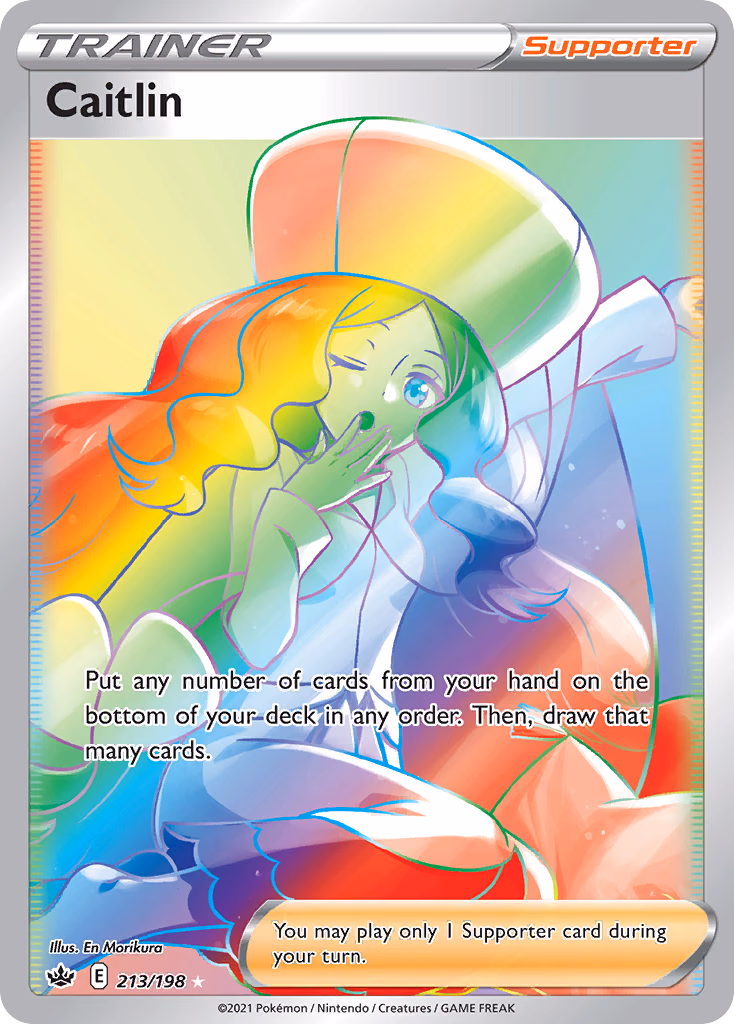 Caitlin Pokemon card (213/198, Chilling Reign)