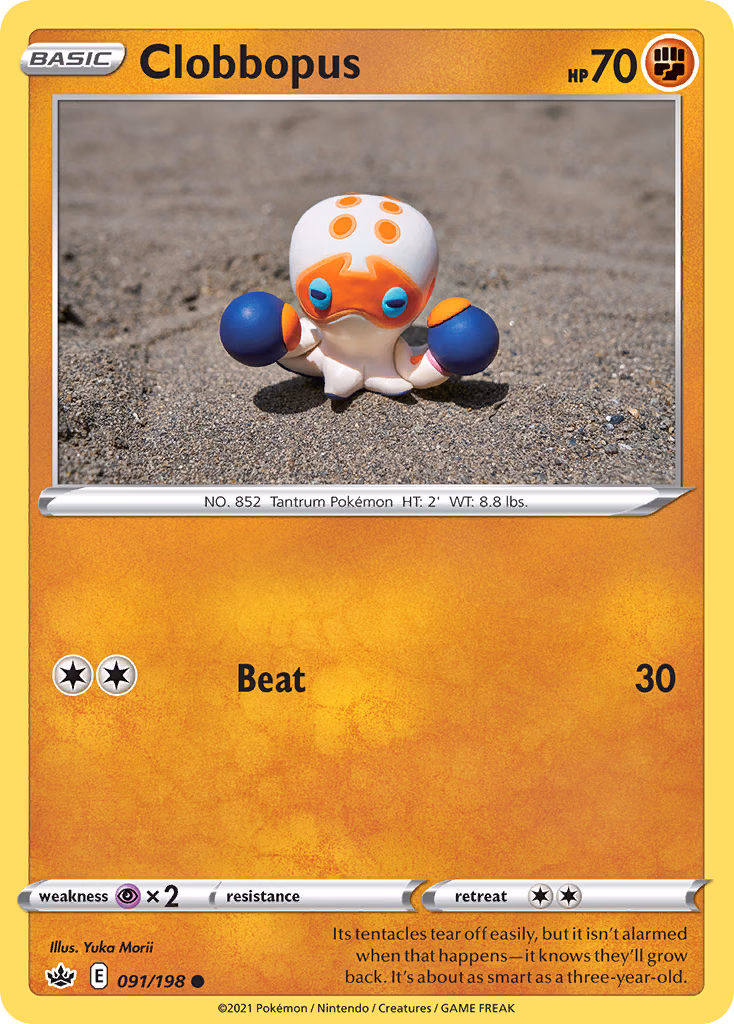 Clobbopus Pokemon card (091/198, Chilling Reign)