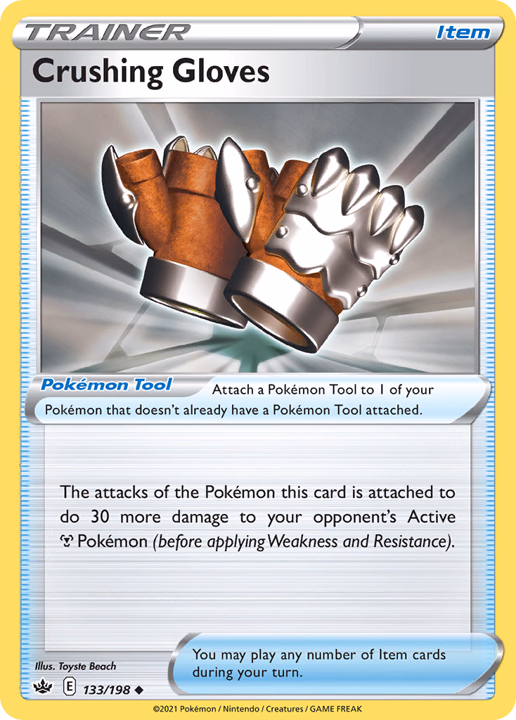 Crushing Gloves Pokemon card (133/198, Chilling Reign)