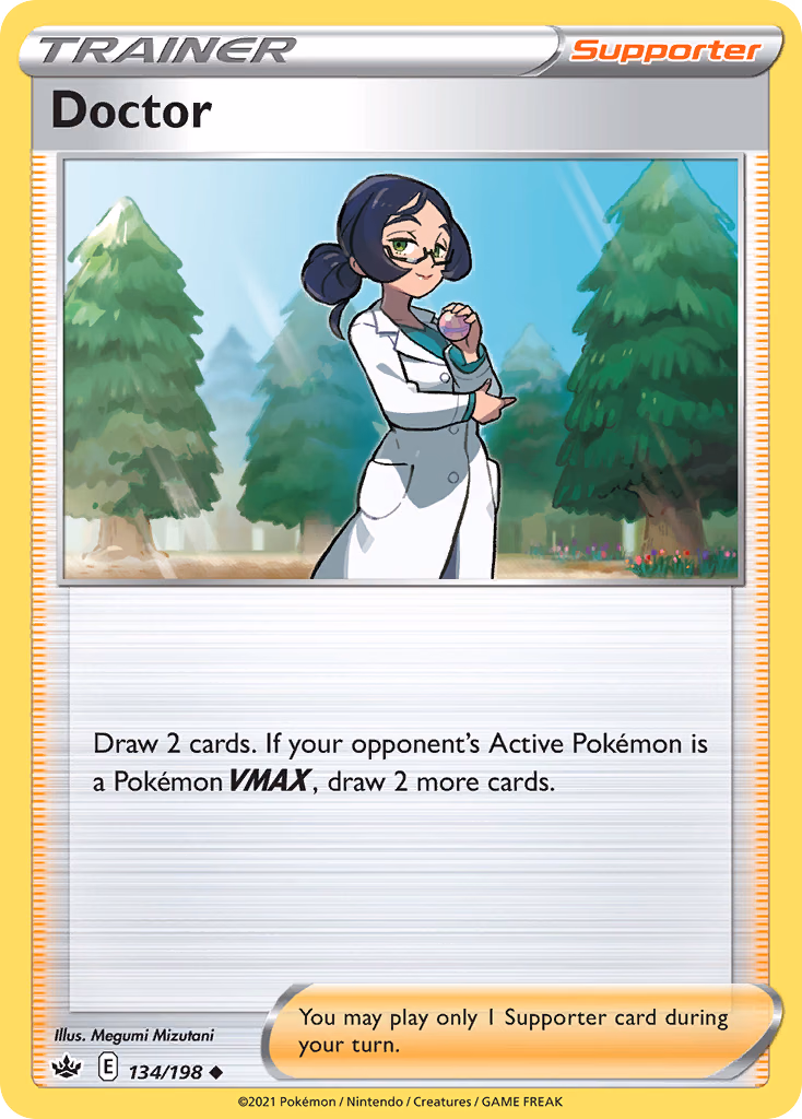 Doctor Pokemon card (134/198, Chilling Reign)